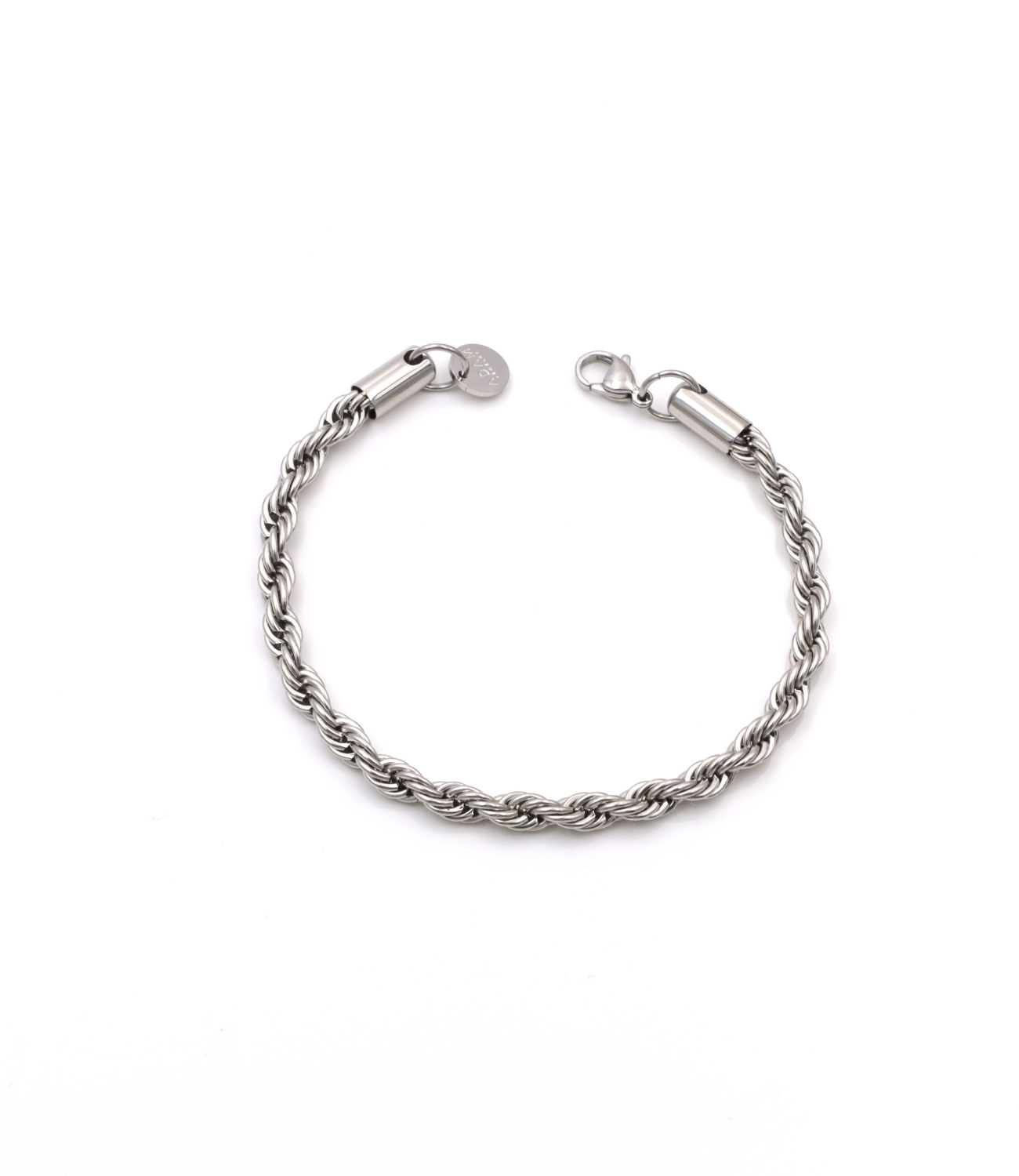 Bracelet corde argent (5mm)