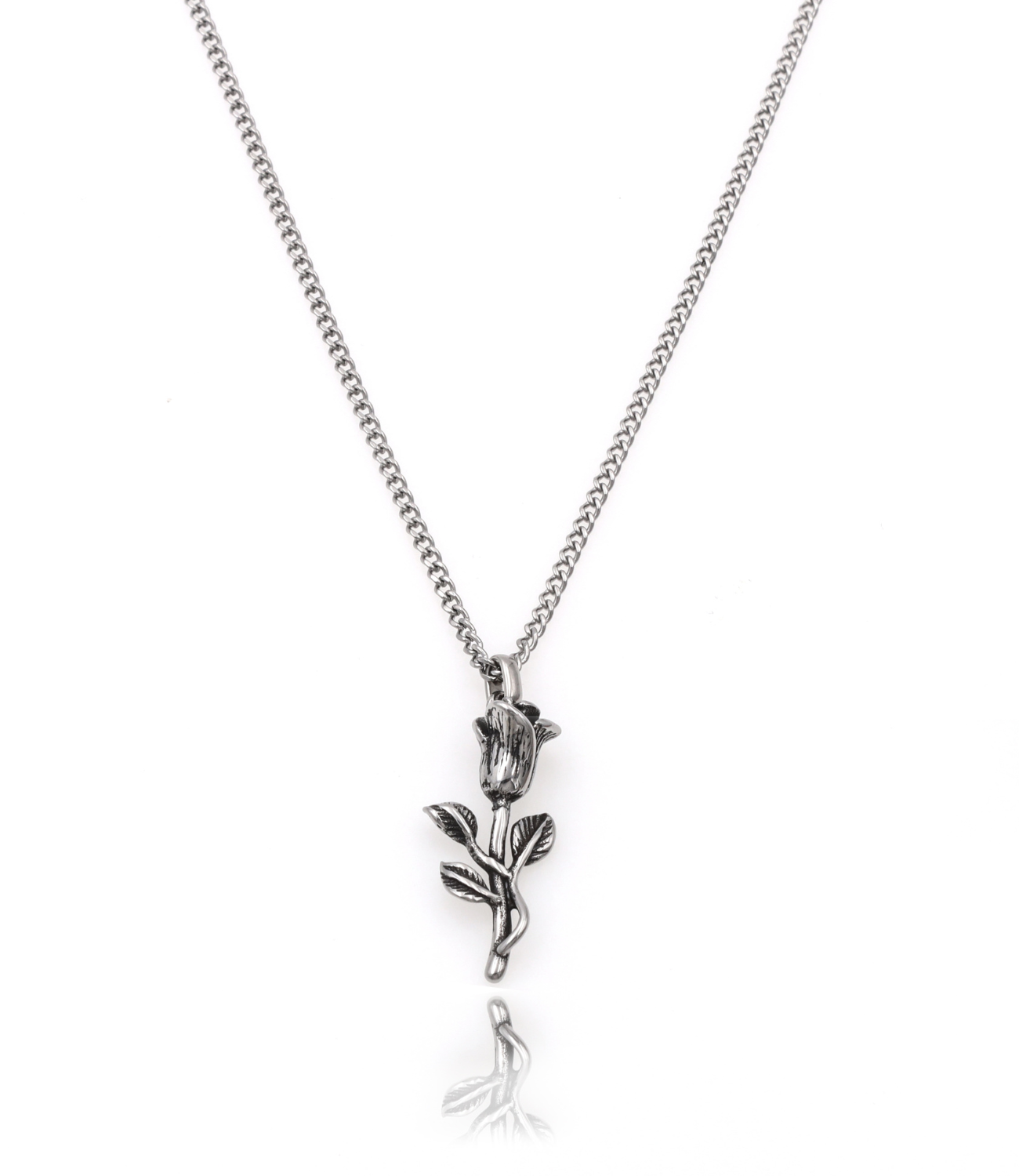 Collier Rose Argent