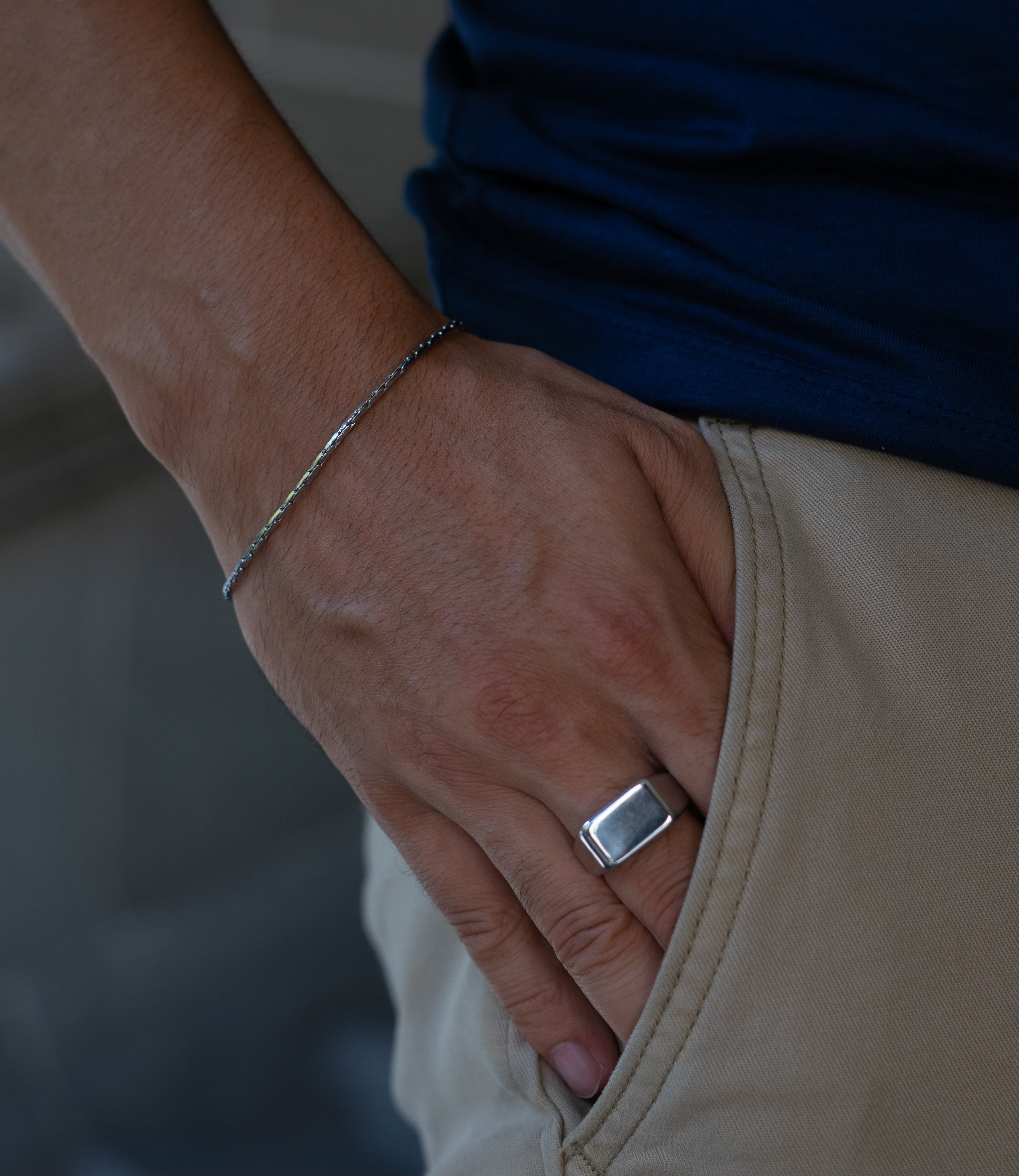 Bracelet en argent pour homme